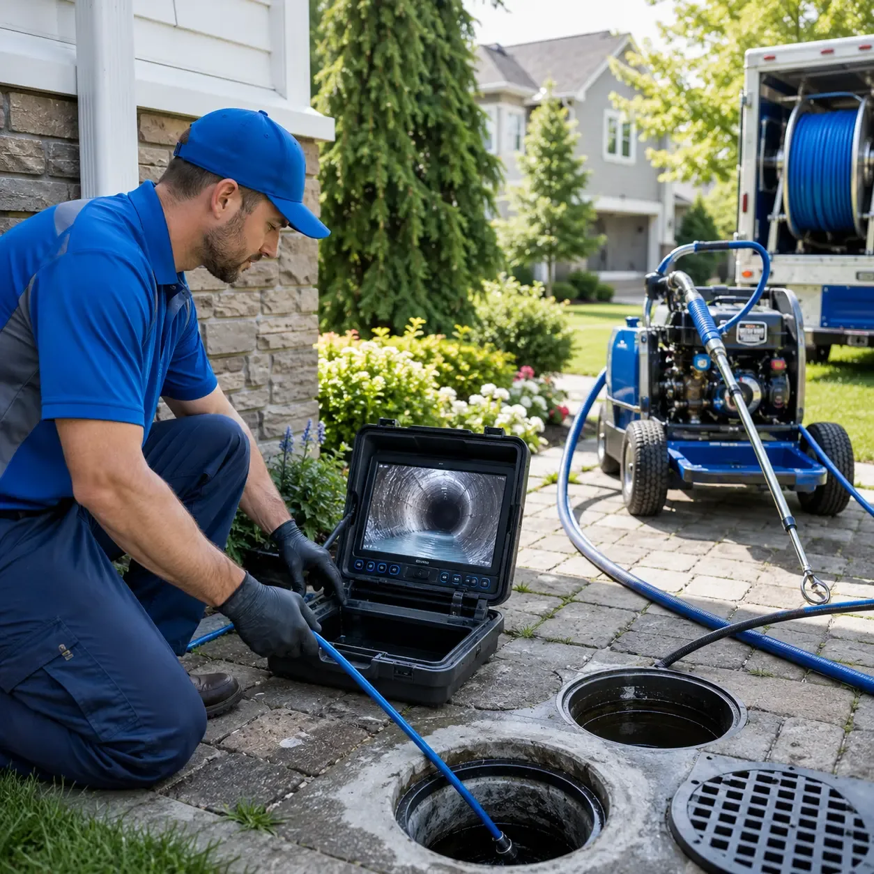 Outdoor drain cleaning professionals serving Fort Wayne, IN